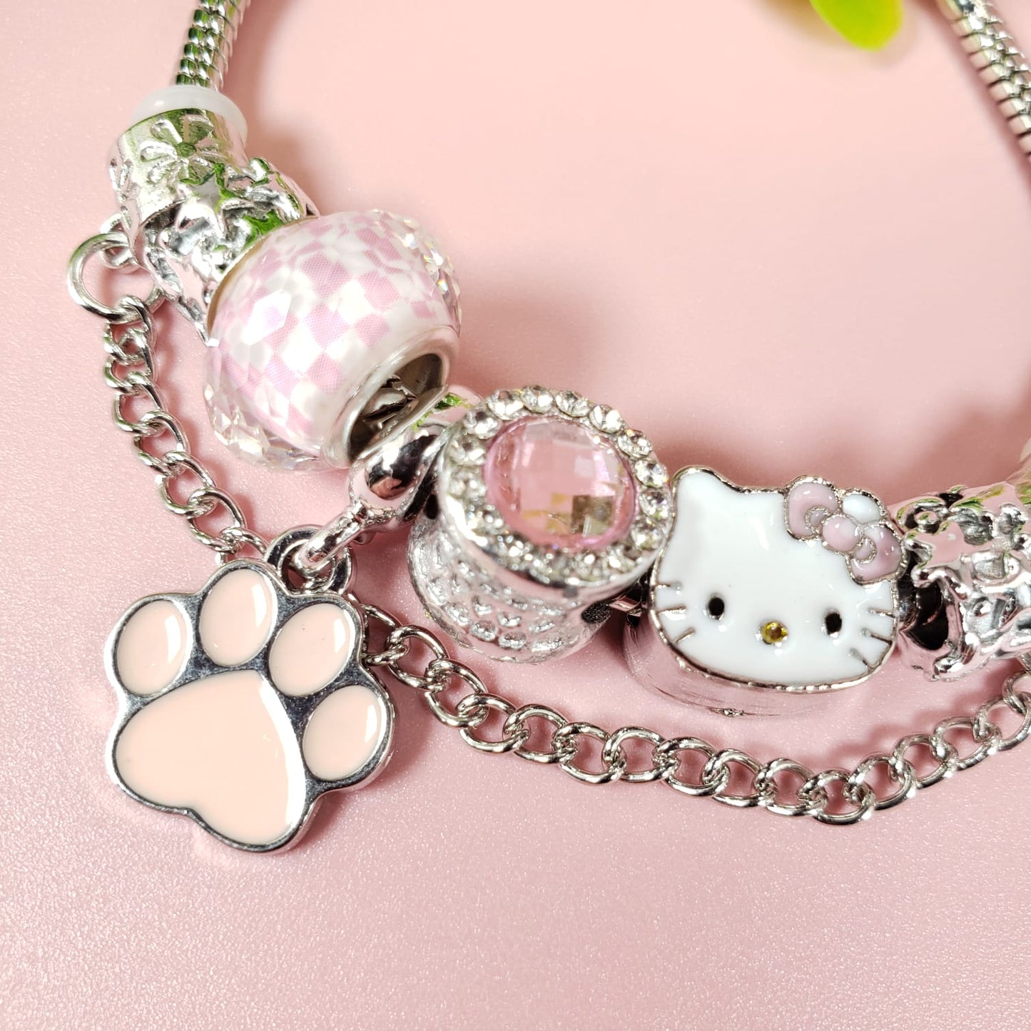 Hello Kitty Paw Charm Bracelet