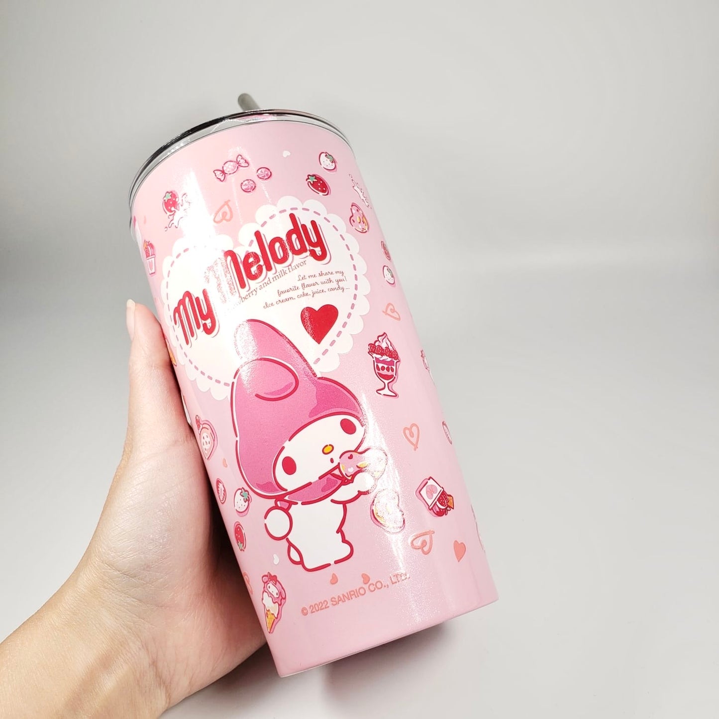 Sanrio My Melody Dessert Collection 22' Stainless Steel Thermal Cup