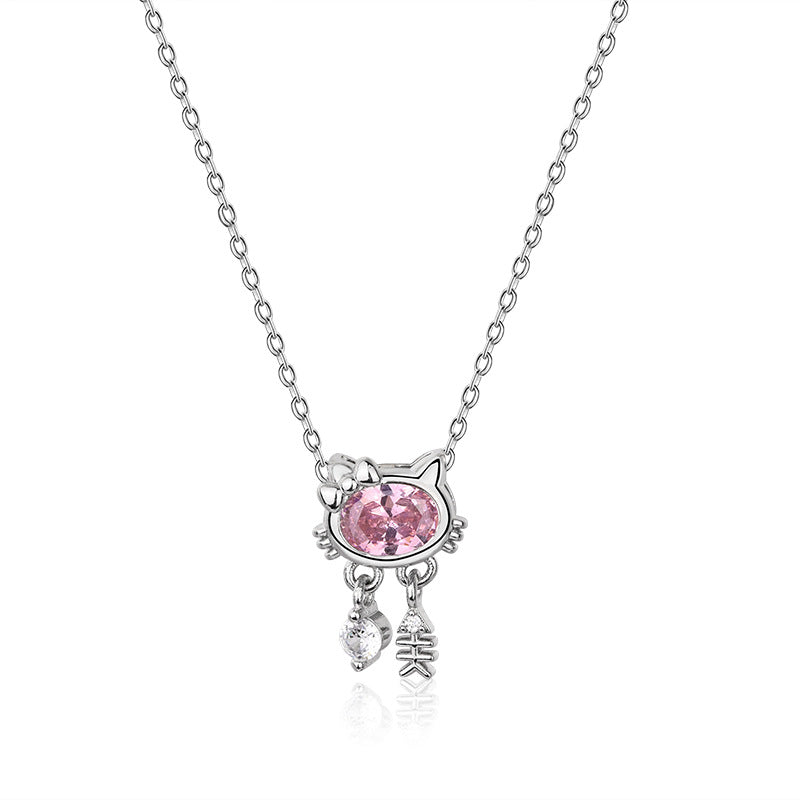 Hello Kitty Pink Diamond Princess Necklace