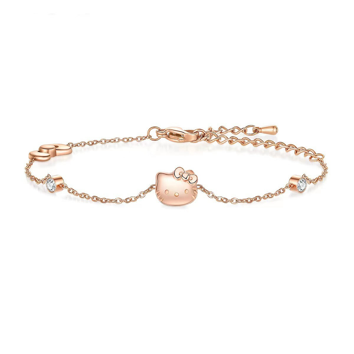 Hello Kitty Rose Gold Chain Bracelet