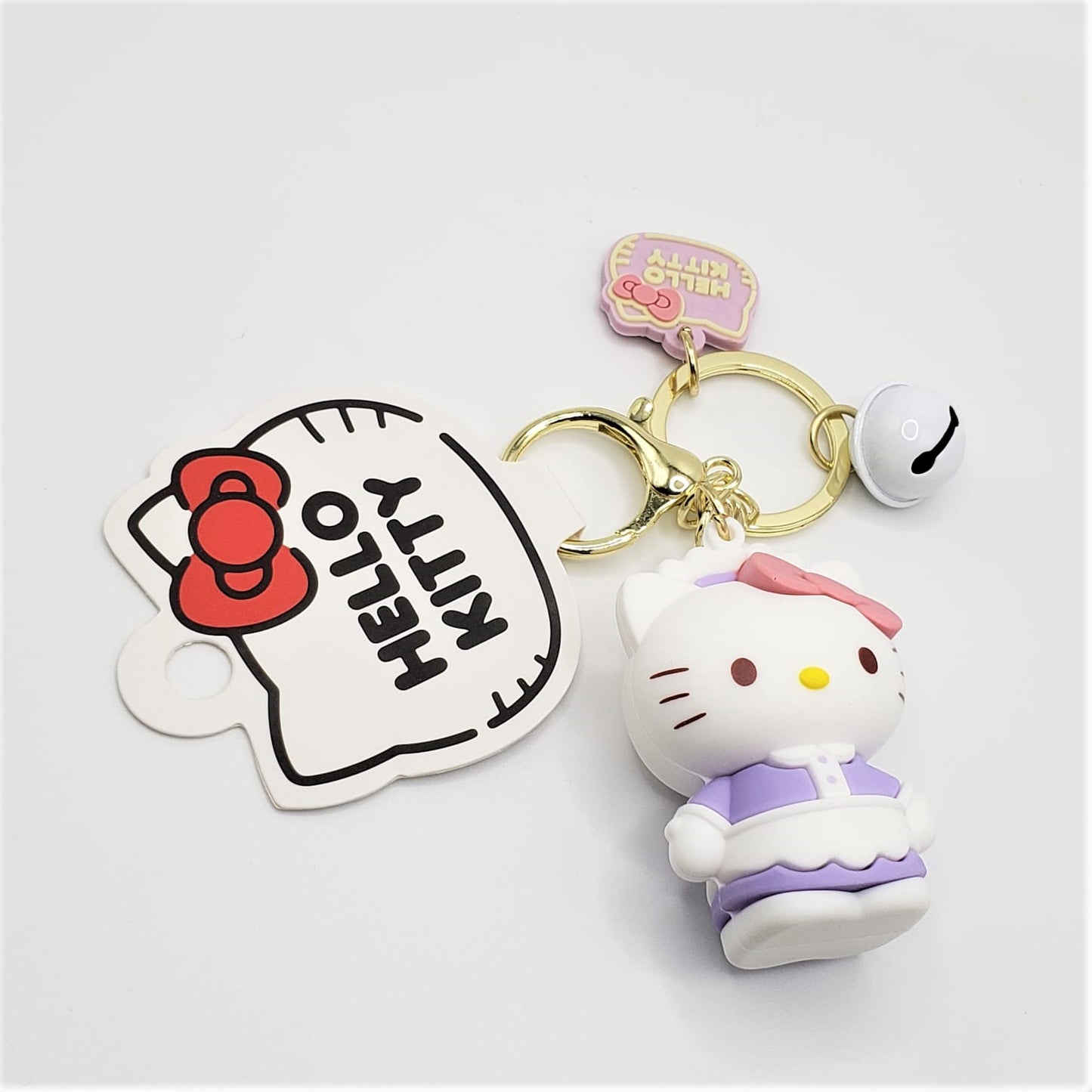3D Pinafore Hello Kitty Keychain