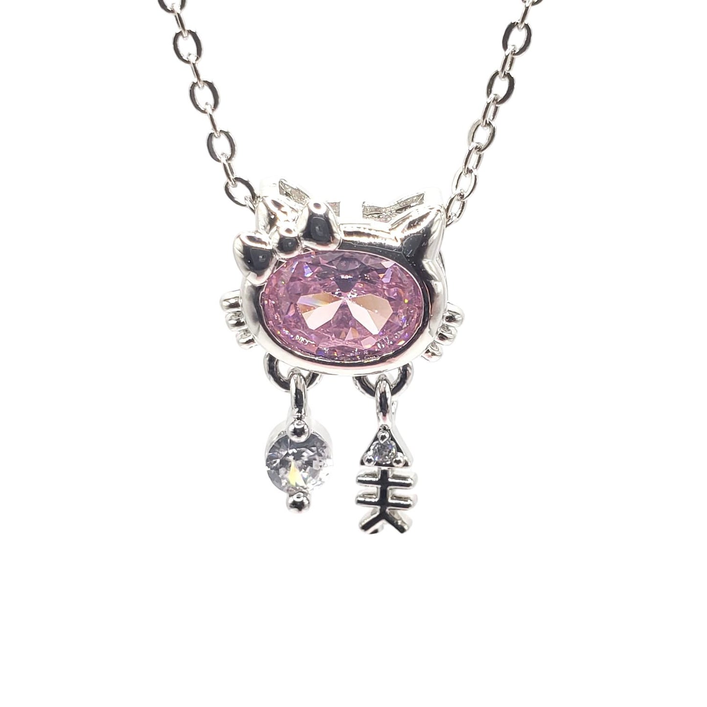 Hello Kitty Pink Diamond Princess Necklace
