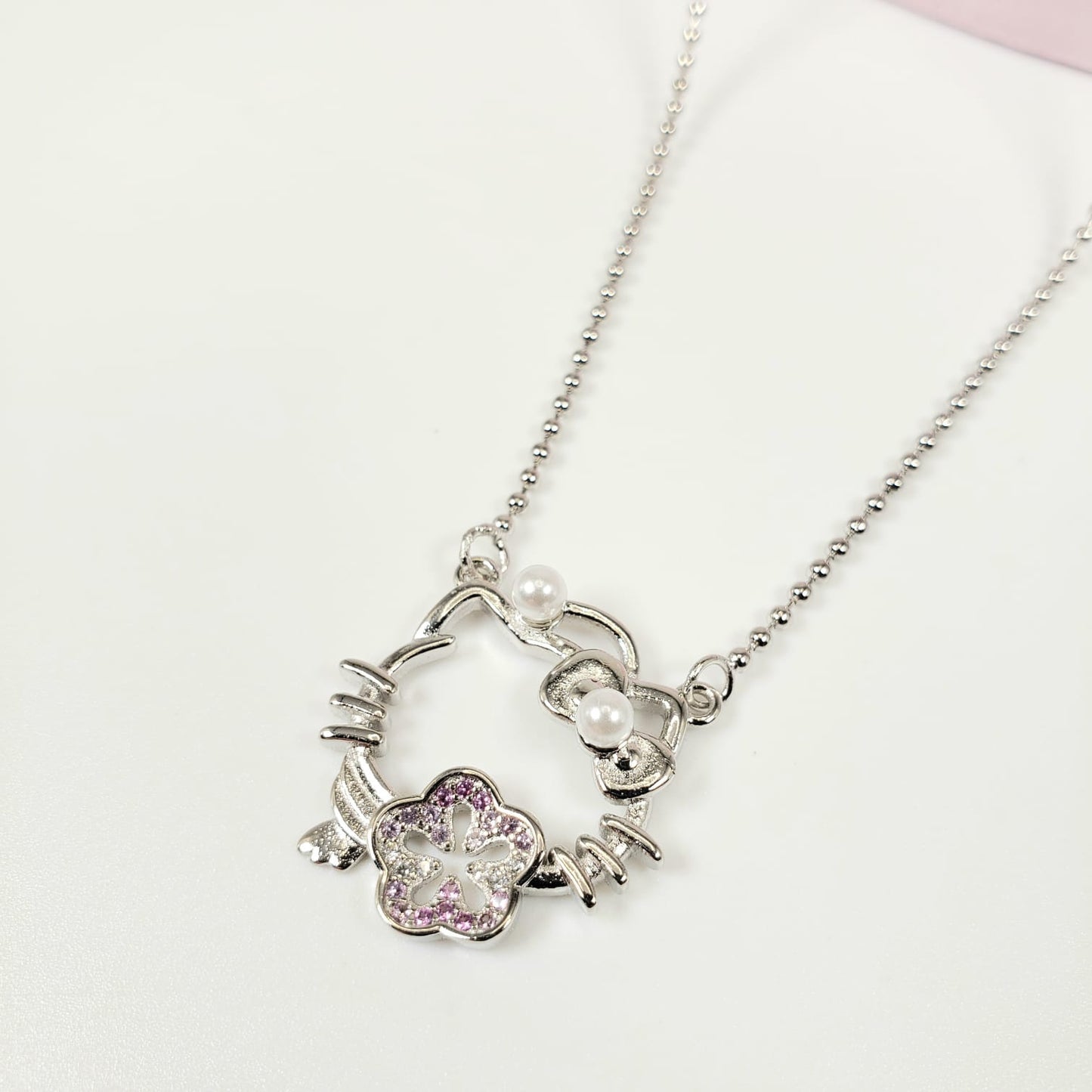 Hello Kitty Peach Blossom Necklace