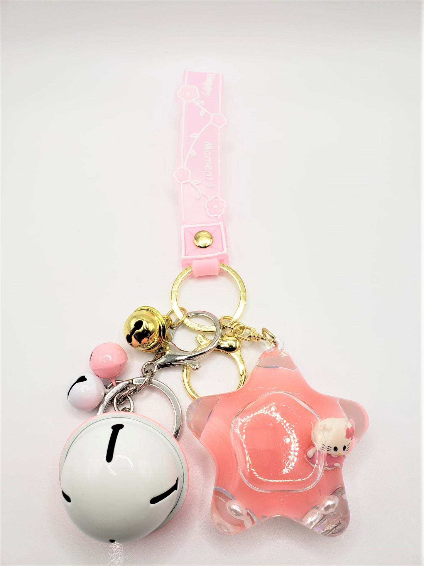 Hello Kitty Floating Star Keychains