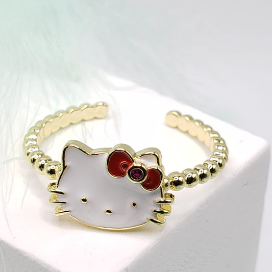 Hello Kitty Red Bowtie Ring