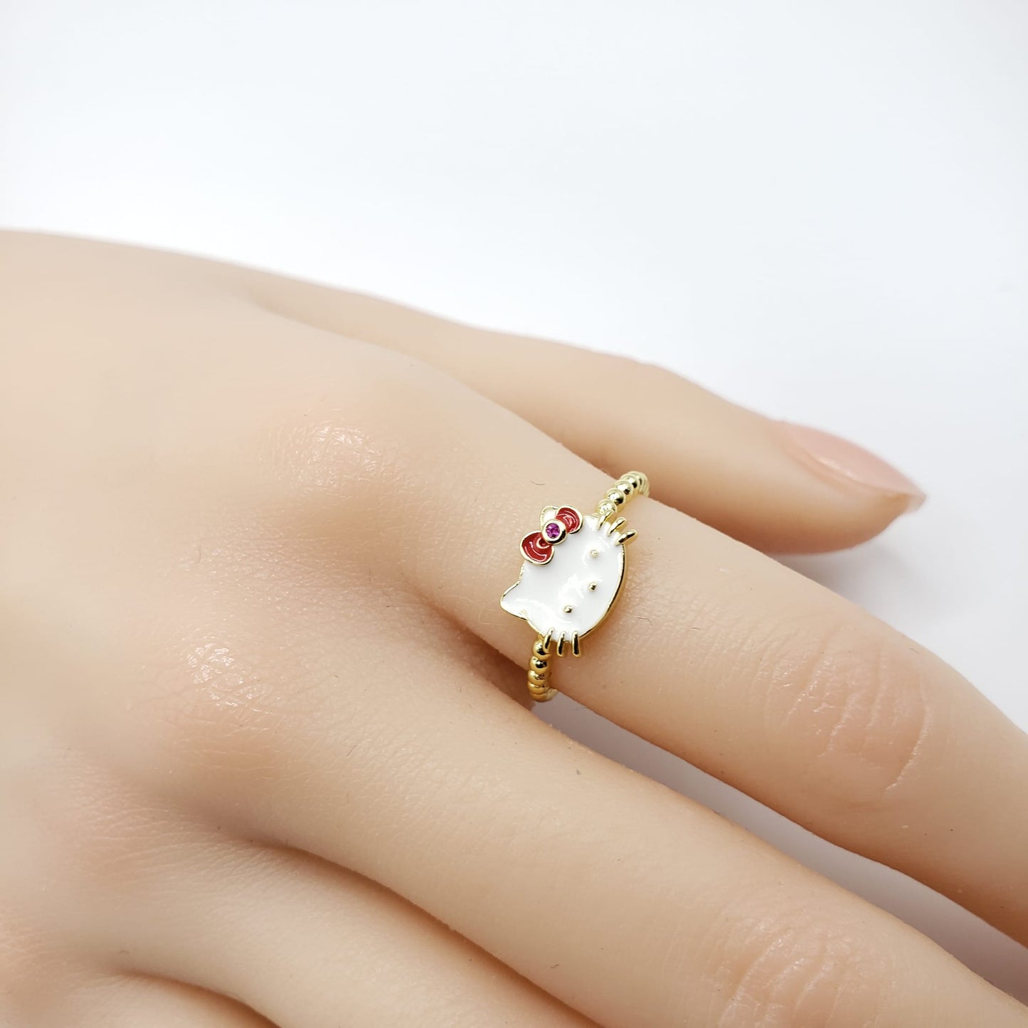 Hello Kitty Red Bowtie Ring