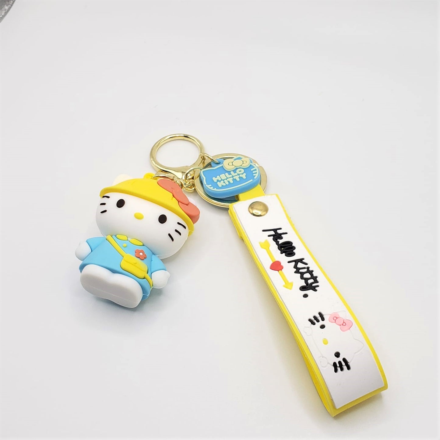 3D Uniform Hello Kitty Hand Strap Keychain