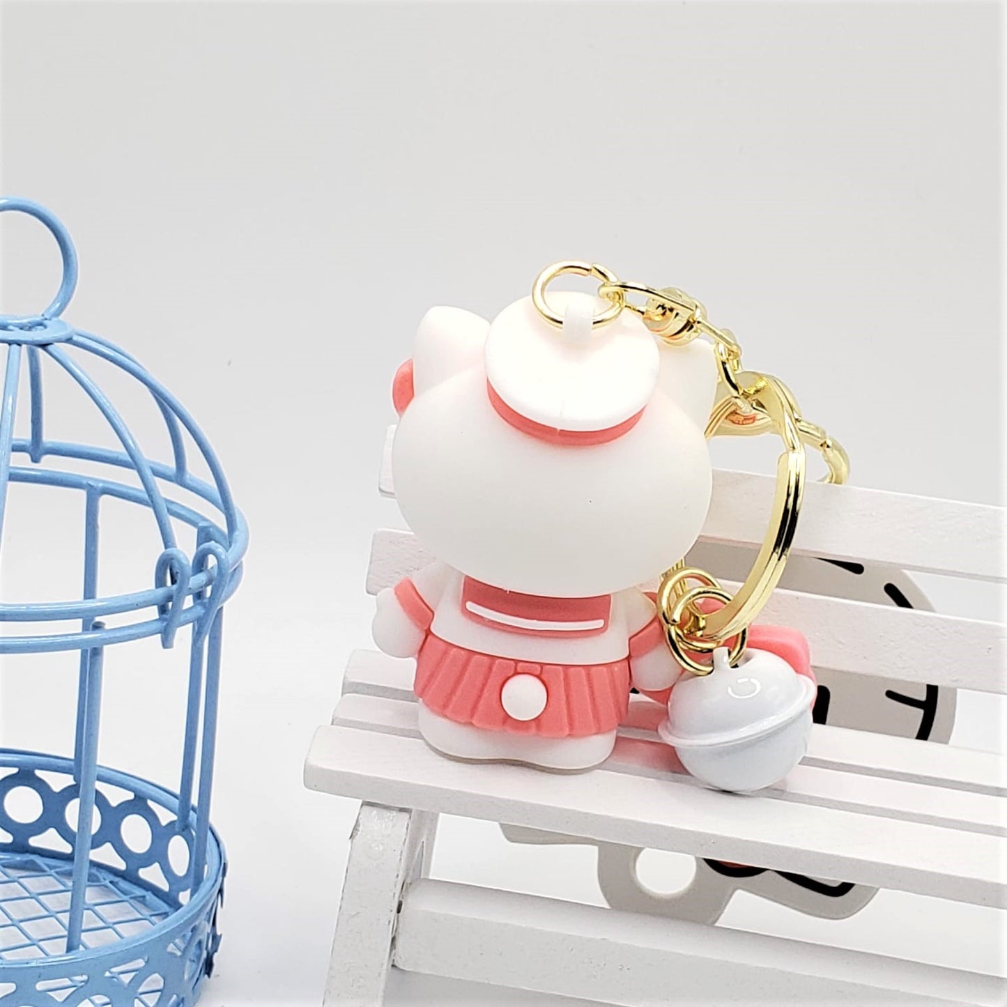 3D Sailor Uniform Hello Kitty Keychain