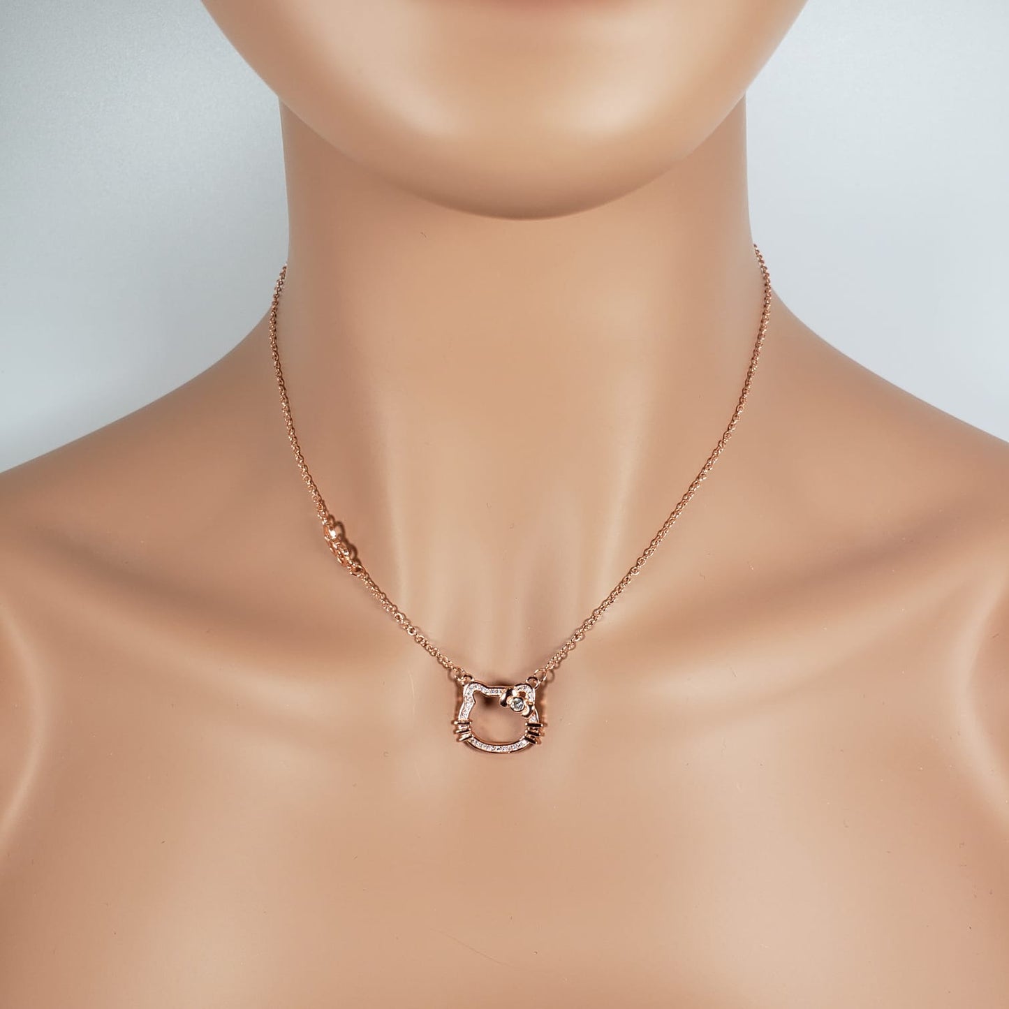 Hello Kitty Rose Gold Bowtie Necklace