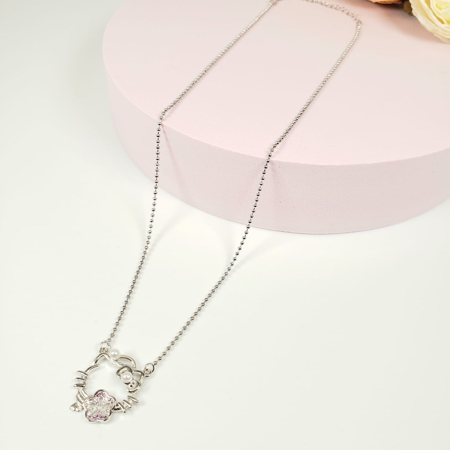 Hello Kitty Peach Blossom Necklace