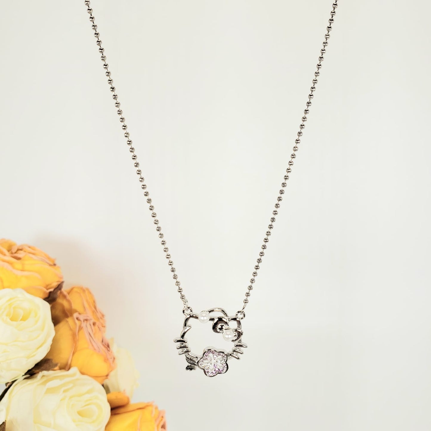 Hello Kitty Peach Blossom Necklace