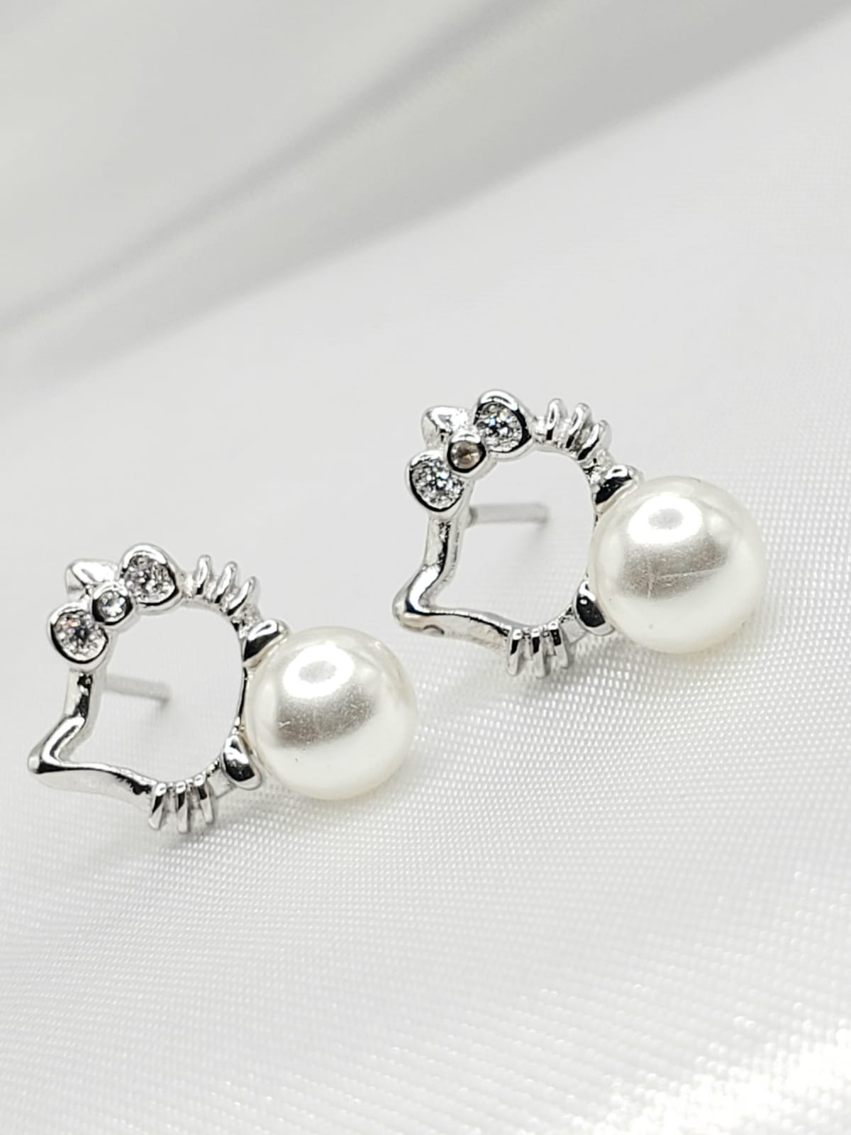 Hello Kitty S925 Silver Stud Earrings #3